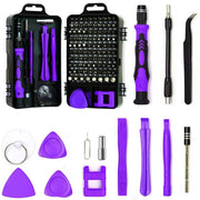NNEDSZ Purple 115-in-1  Precision Screwdriver Tool Kit for Electronics and DIY Repair