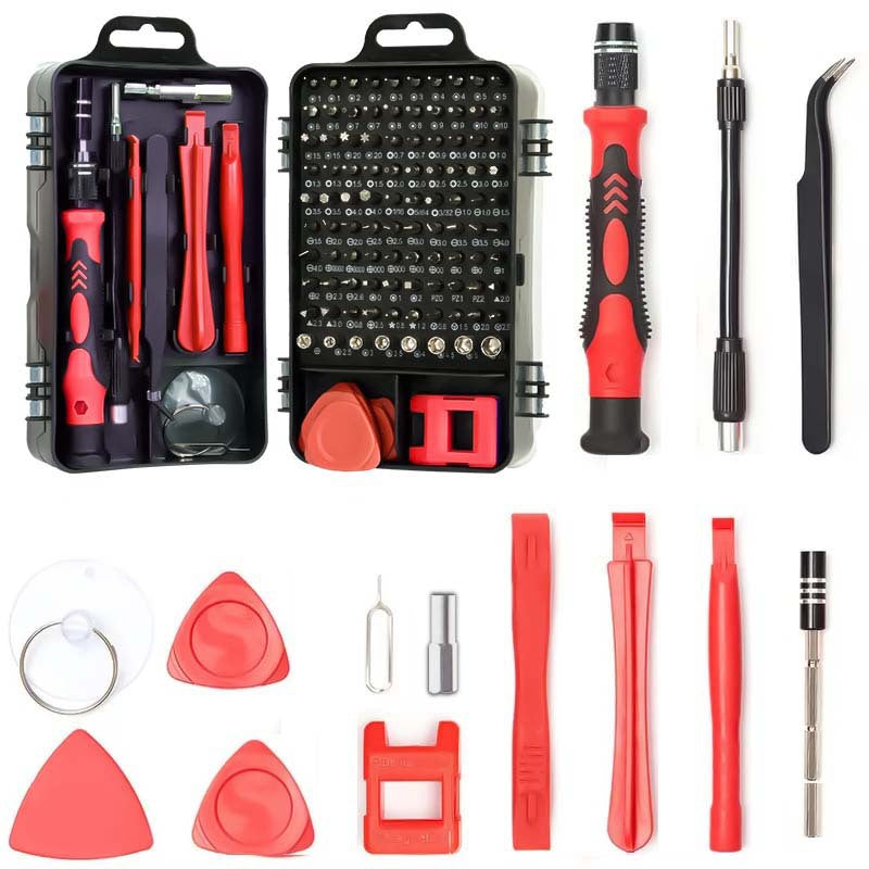 NNEDSZ Red 115-in-1  Precision Screwdriver Tool Kit for Electronics and DIY Repair