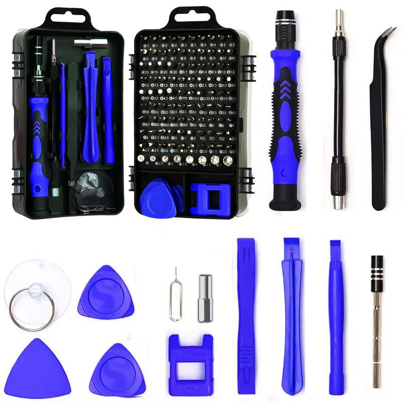 NNEDSZ Blue 115-in-1  Precision Screwdriver Tool Kit for Electronics and DIY Repair