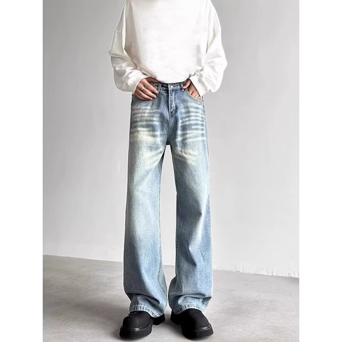 Just Style Distressed Wide-Leg Pants
