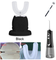 360 Degrees Intelligent Automatic Electric  Toothbrush Waterproof U Type Tooth Brush Whitening Blue Light USB Charging