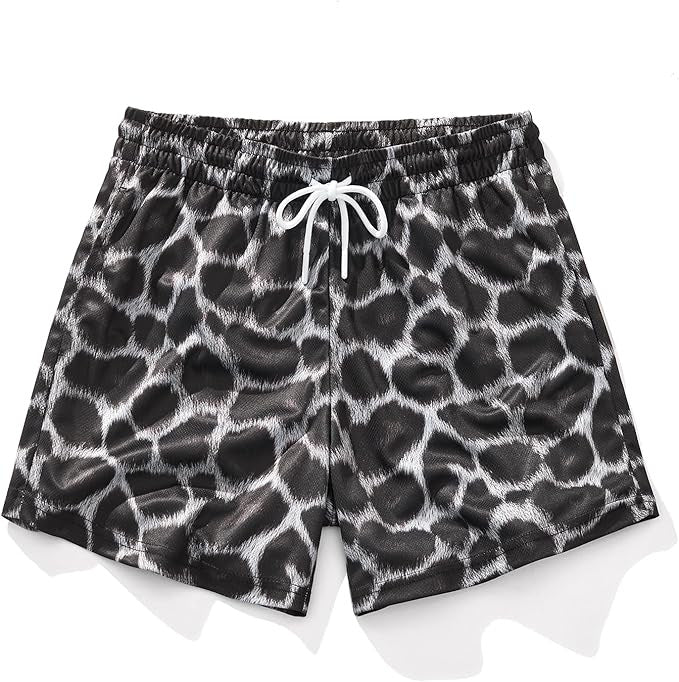 Men's Wide-Leg Printed Casual Shorts