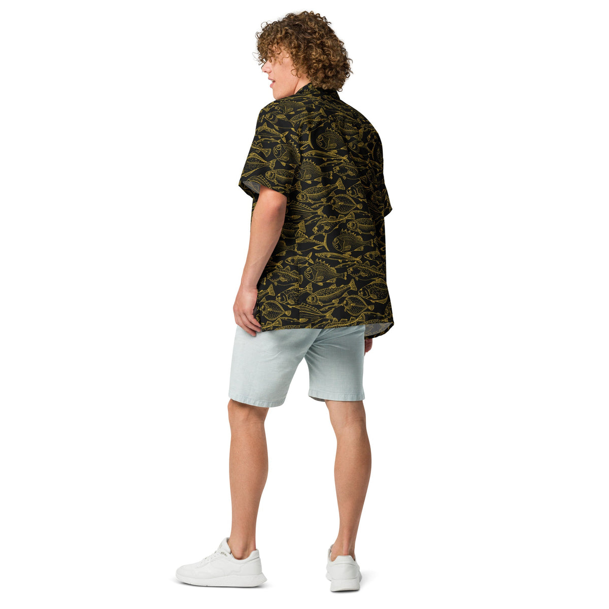 Sea of Gold Hawaiian Button-Up Shirt