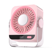 Just Style Portable Rechargeable USB Desk Fan