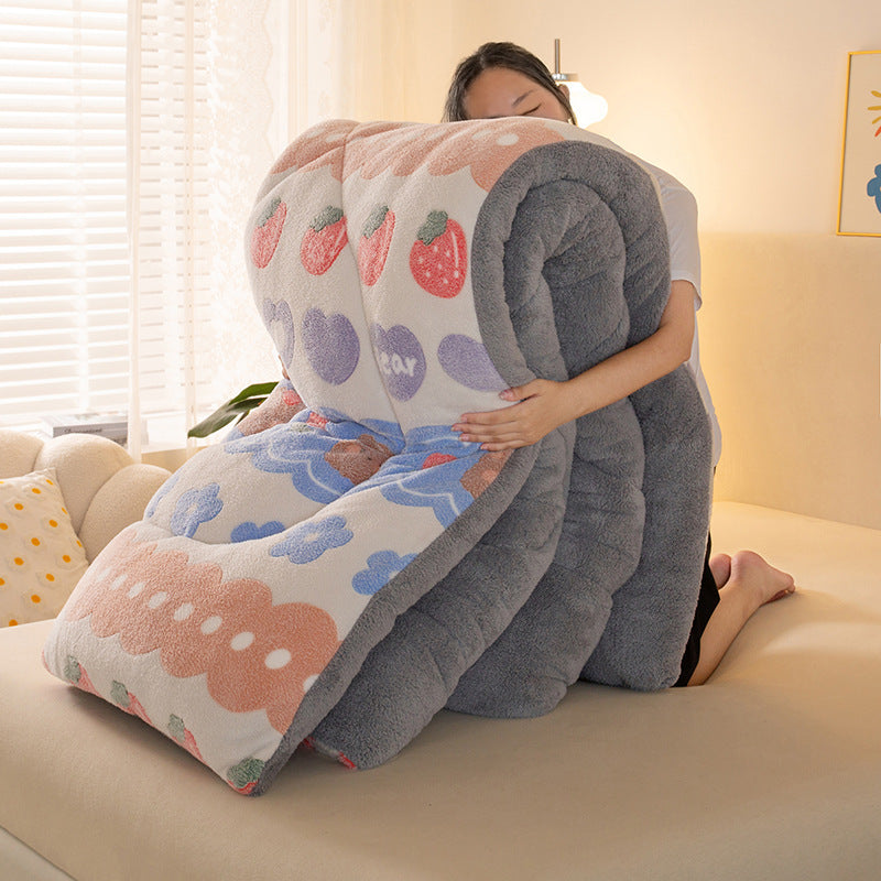 🛏️ WINTER THERMAL CORAL FLEECE BLANKET DUVET