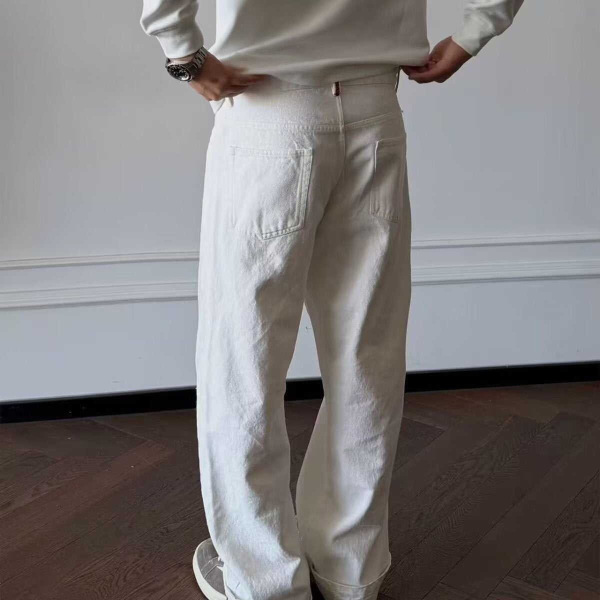 Just Style High-Waisted Wide-Leg Pants