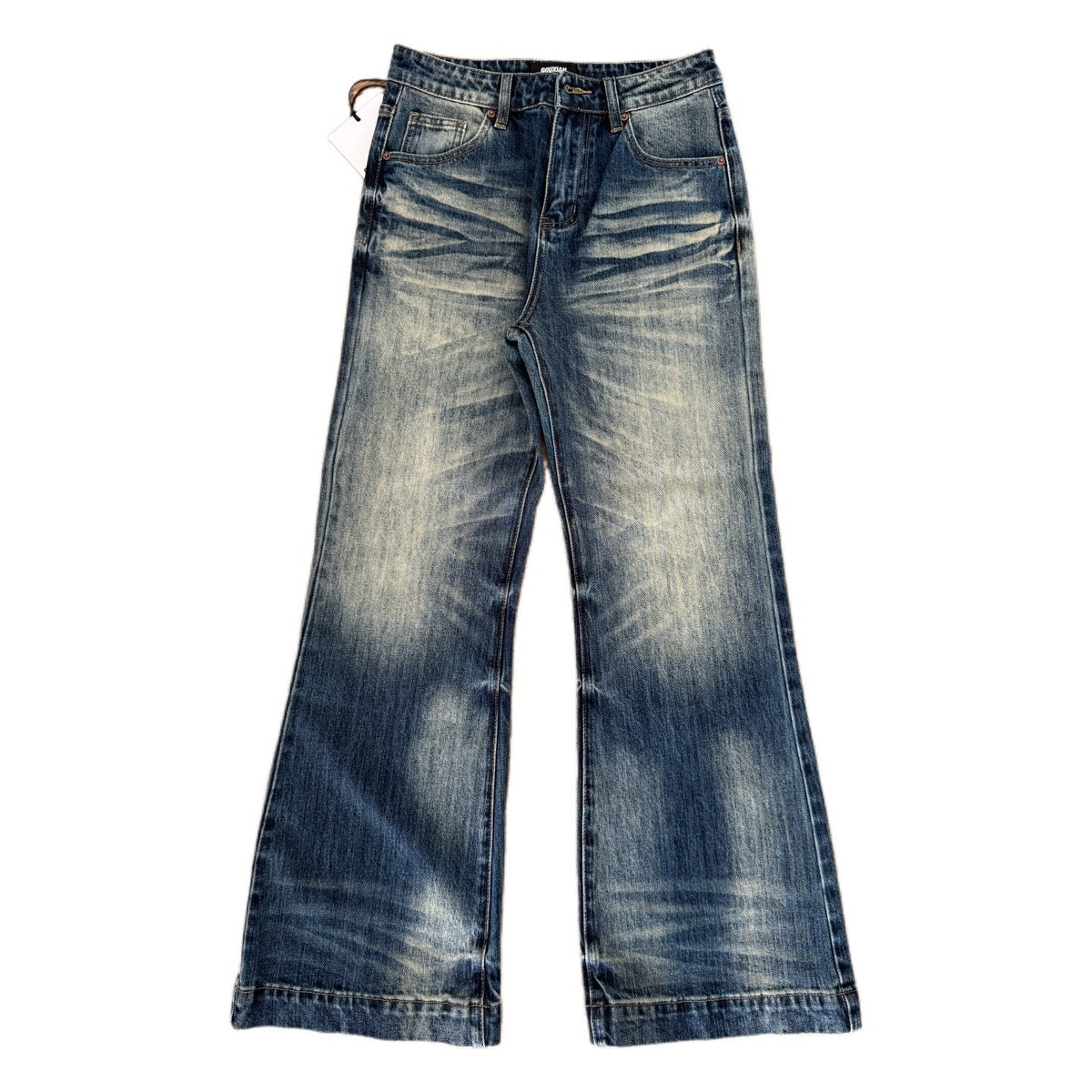 Just Style Blue Wide-Leg Flare Pants