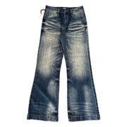 Just Style Blue Wide-Leg Flare Pants