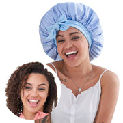 Just Style Satin Hair Bonnet – Luxury Sleep Bonnet for Curly & Natural Hair