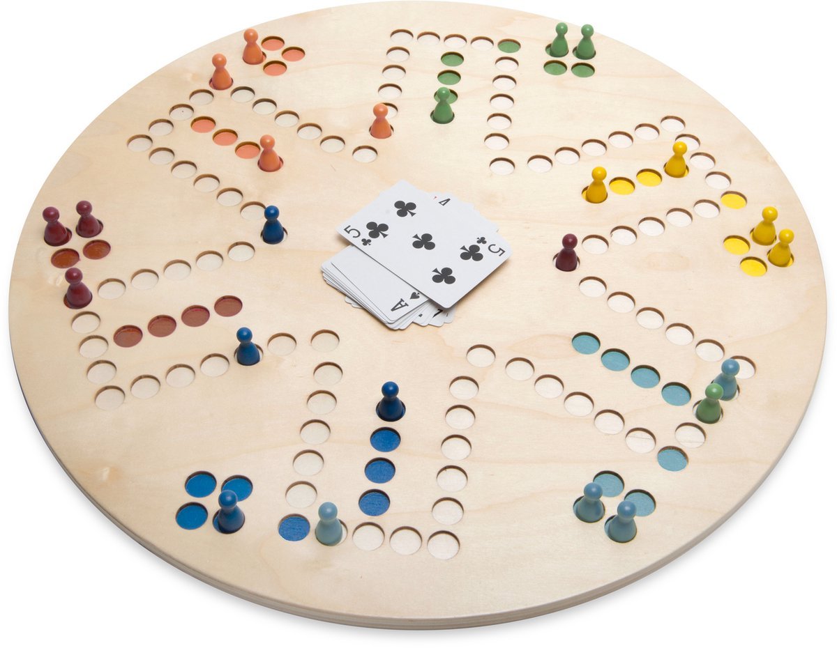 Bs toys 3-in-1 board game - keezen game, goose board and ludo - toys 6 years - 2 to 6 players - board games for children - gift for children