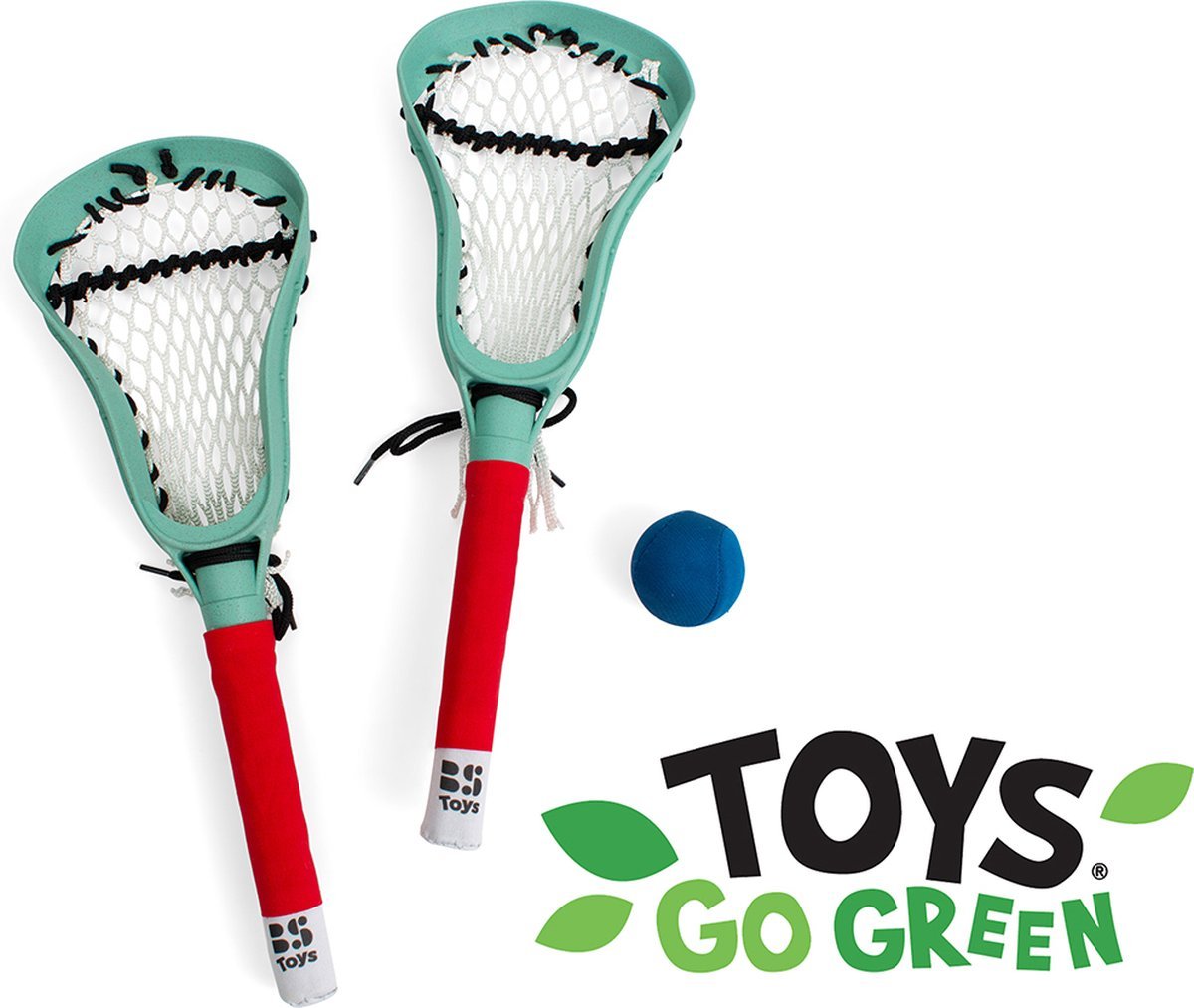 Bs toys lacrosse kit - children's lacrosse rackets - outdoor toys made of bioplastic - outdoor games - ball sports