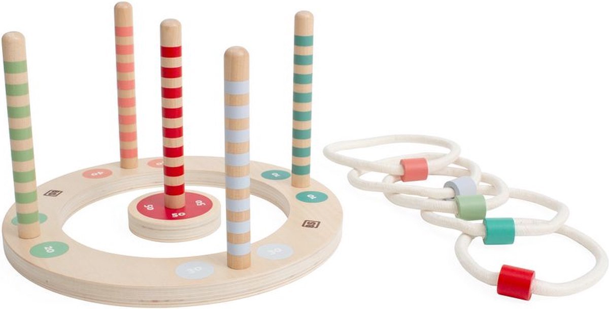 Bs toys ring throwing throwing game - outdoor toys from 4 years - ring throwing toys - throwing game children - 5 rings - throwing game wood - outdoor toys - outdoor game - outdoor games - garden toys - wooden toys - gift child