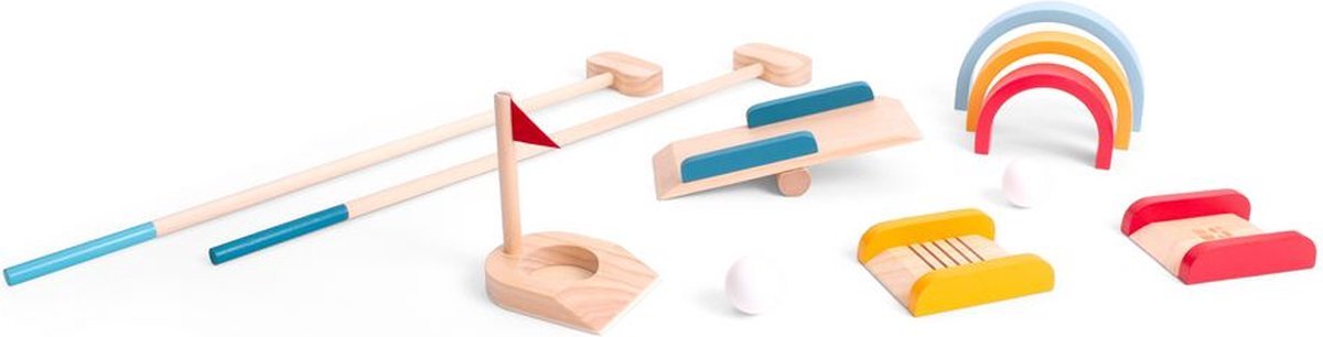 Bs toys wooden golf set - outdoor toys for children - mini golf - mini golf - golf set children - outdoor toys - outdoor play - outdoor games - garden toys - wooden toys - gift for child
