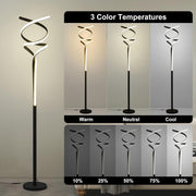 American-style Minimalist Double-helix DNA-shaped Floor Lamp