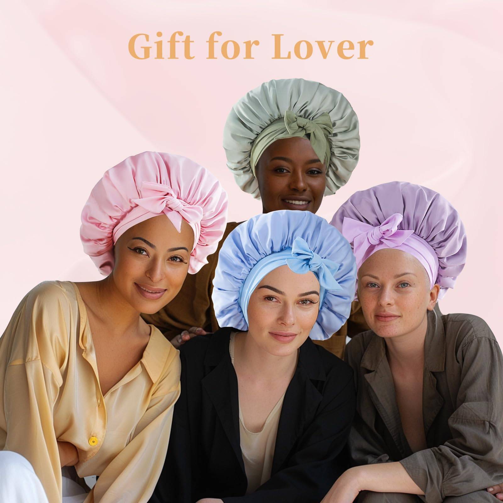 Just Style Satin Hair Bonnet – Luxury Sleep Bonnet for Curly & Natural Hair