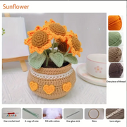DIY Tulip & Daisy Crochet Bouquet Kit