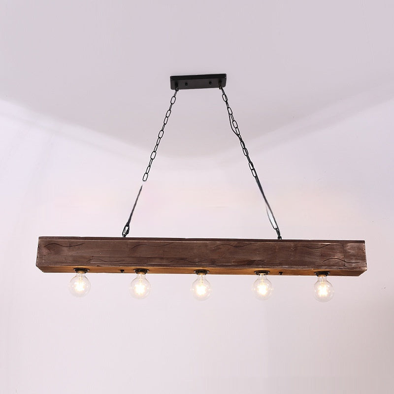 Retro Chandelier Music Restaurant Wrought Iron Lamp