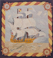 Canvello Handmade antique American Hooked Rug - 2'7'' X 2'8''