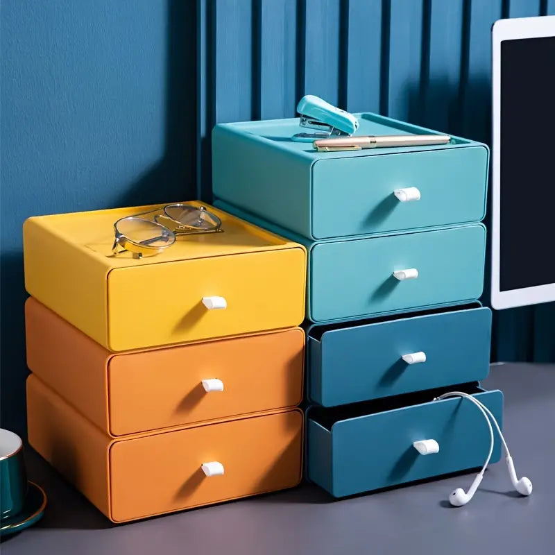 Stackable Plastic Drawer Organizer – Home & Office
