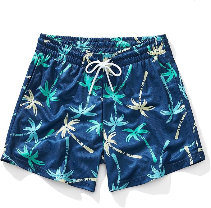 Men's Wide-Leg Printed Casual Shorts