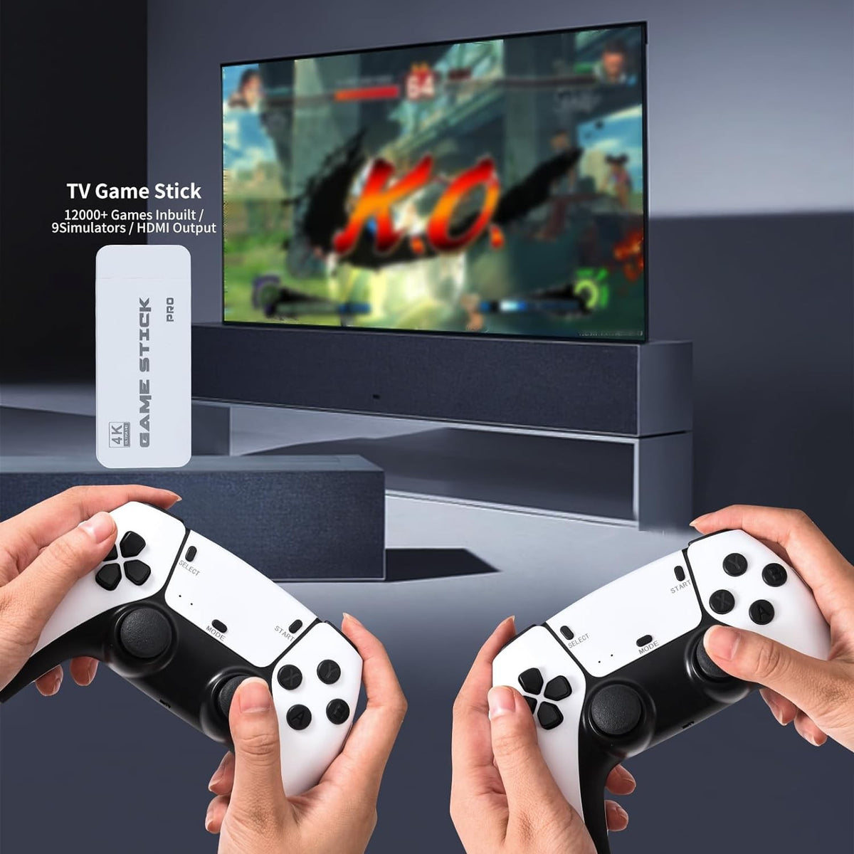20000 Retro Video Game Console 4K HD TV Game Stick Ink.2 Wireless Controller