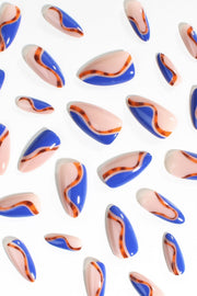 Cobalt Safari | Soft & Durable Press-On Nails
