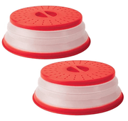 Collapsible High-Temperature Microwave Splash Cover