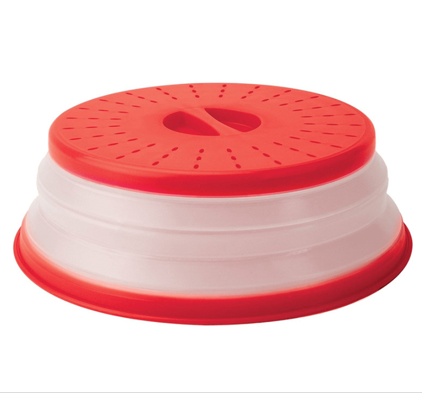Collapsible High-Temperature Microwave Splash Cover
