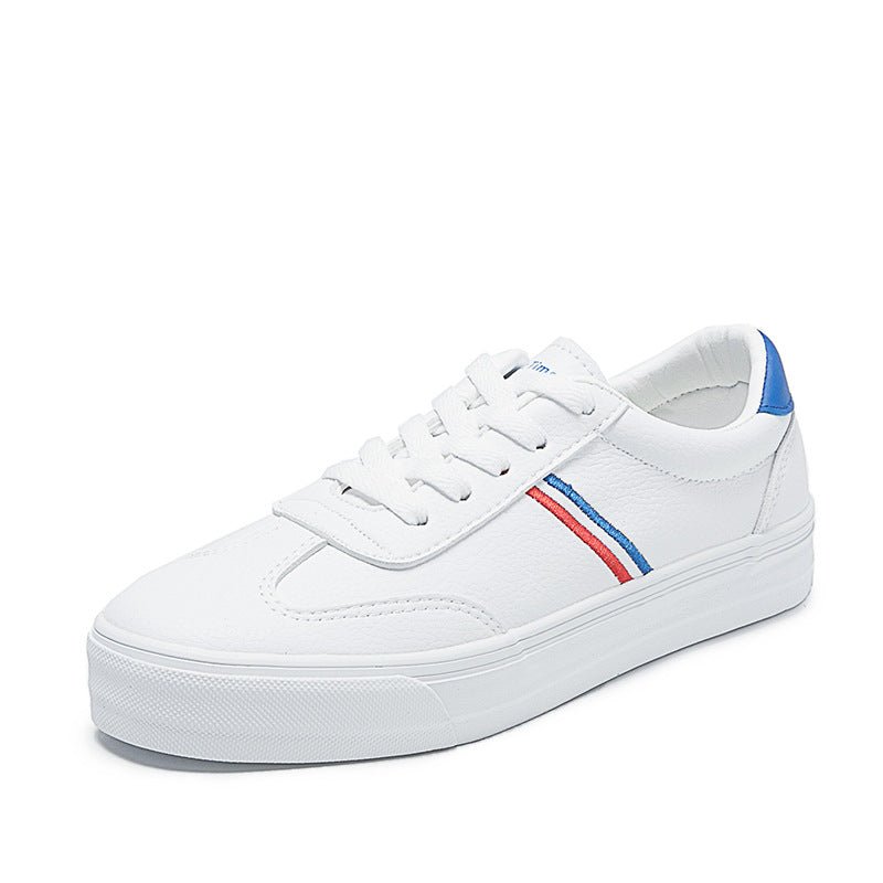 Colorful White Sneakers, Casual Style Sneakers