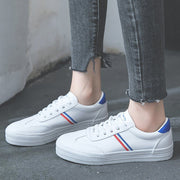 Colorful White Sneakers, Casual Style Sneakers