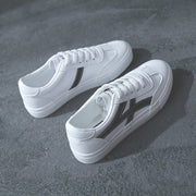 Colorful White Sneakers, Casual Style Sneakers