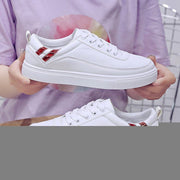 Colorful White Sneakers, Casual Style Sneakers