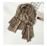 Cotton Linen Shawl Scarf, Scarf, Shawl Scarf