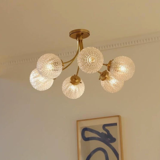 Spherical Glass Pendant Light With A Minimalist Design