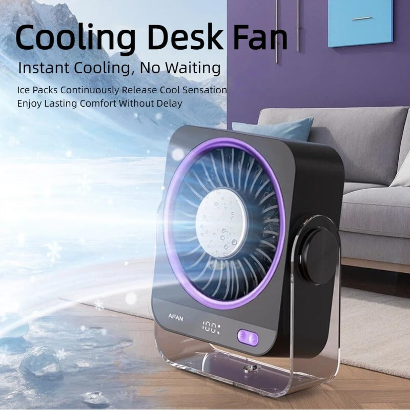 Just Style Portable Rechargeable USB Desk Fan