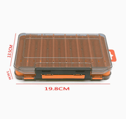 Dual-Sided 14-Compartment Fishing Tackle Box