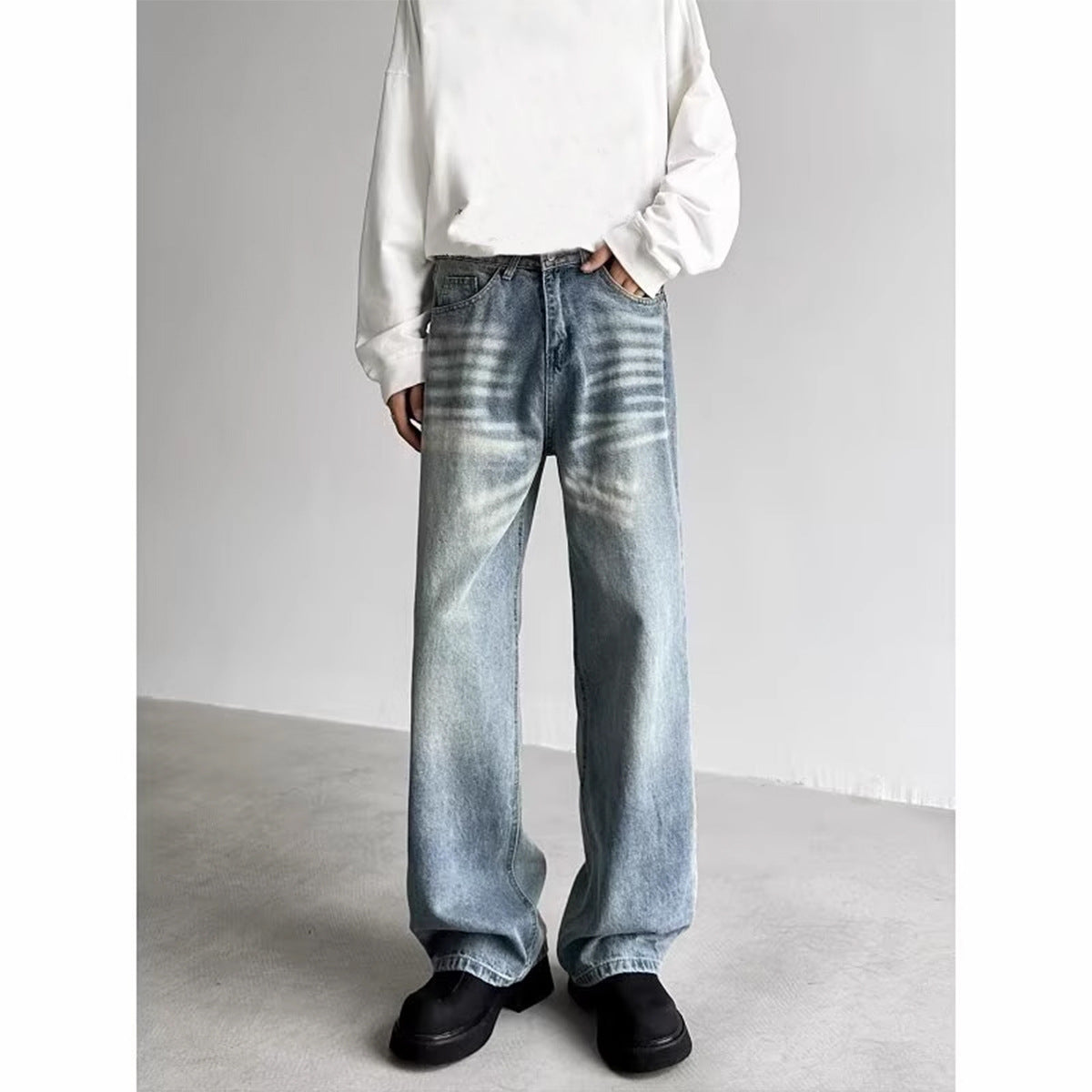 Just Style Distressed Wide-Leg Pants