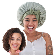 Just Style Satin Hair Bonnet – Luxury Sleep Bonnet for Curly & Natural Hair