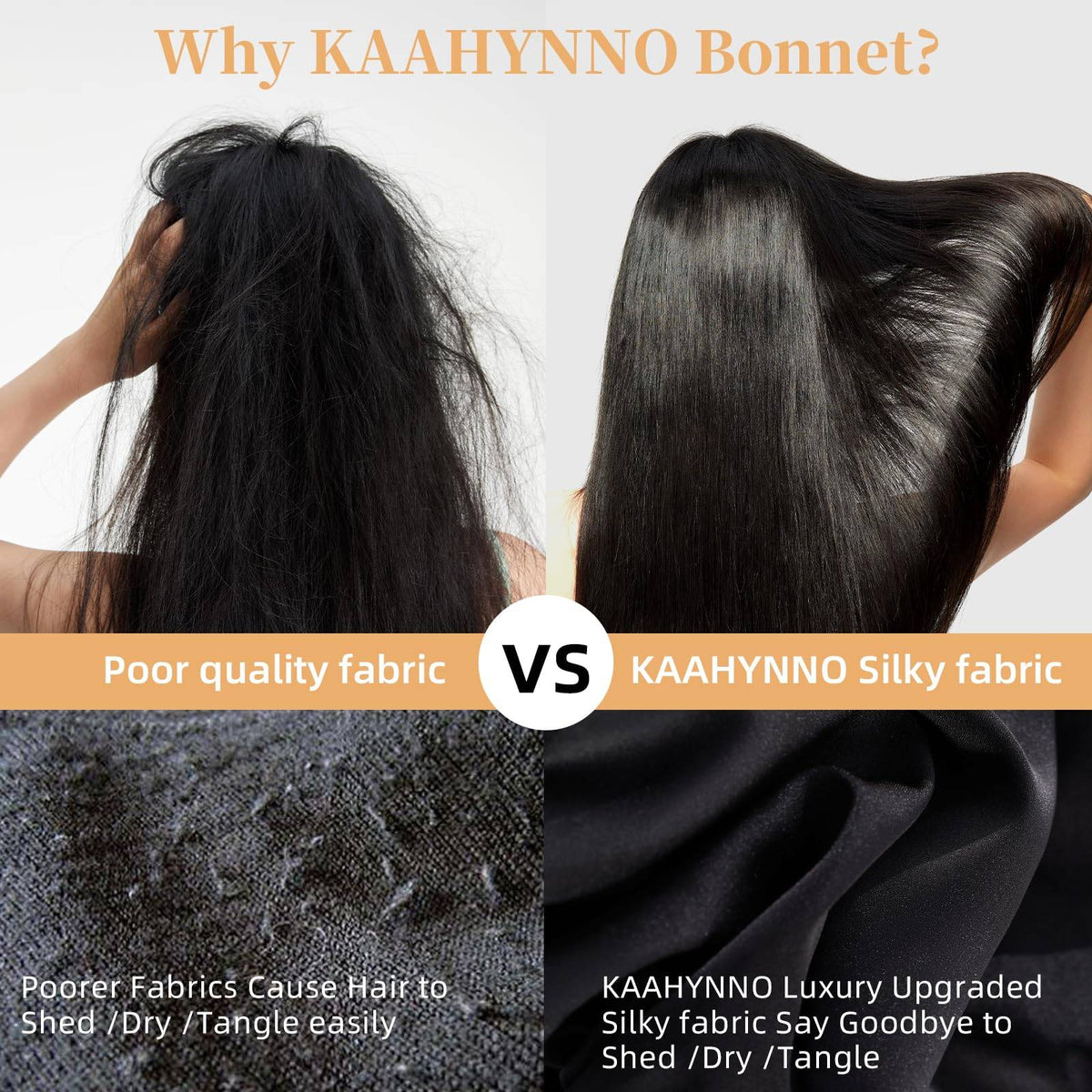 Just Style Satin Hair Bonnet – Luxury Sleep Bonnet for Curly & Natural Hair