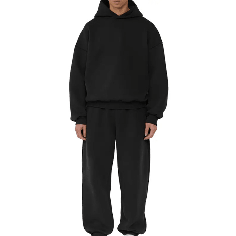 Fleece-Lined Men's Casual Hoodie Pullover Sweatshirt