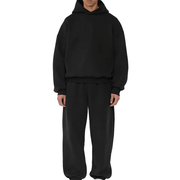 Fleece-Lined Men's Casual Hoodie Pullover Sweatshirt