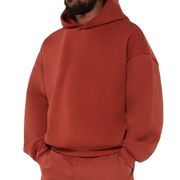 Fleece-Lined Men's Casual Hoodie Pullover Sweatshirt