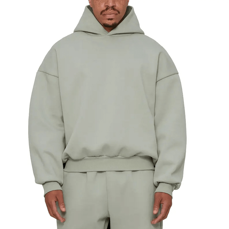 Fleece-Lined Men's Casual Hoodie Pullover Sweatshirt