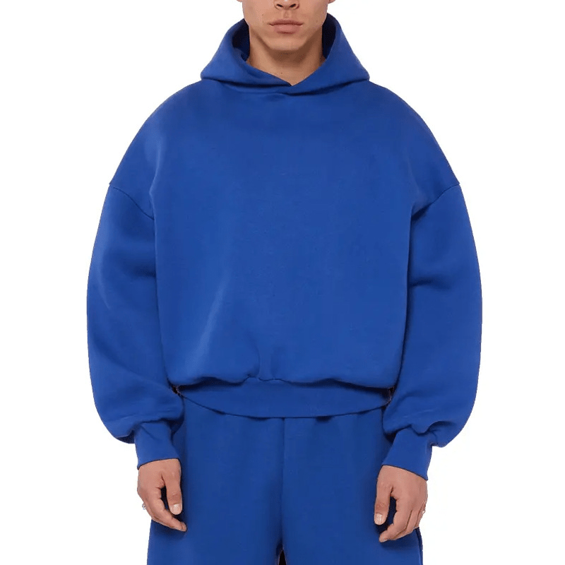 Fleece-Lined Men's Casual Hoodie Pullover Sweatshirt