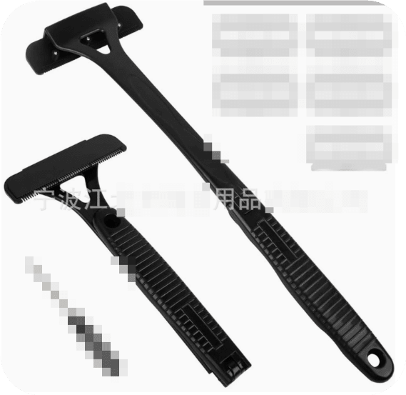 Foldable Three-Blade Back Shaver for Men
