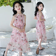 Girls' Floral Bohemian Maxi Dress