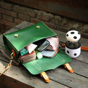 Handcrafted Vintage Leather Tote and Crossbody Bag