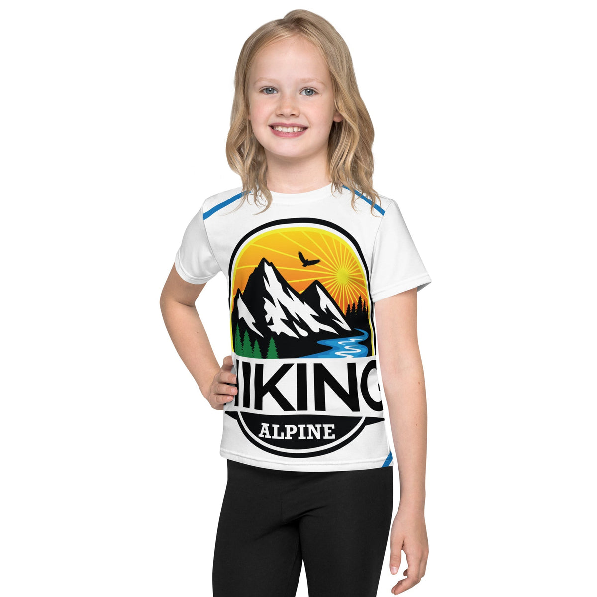 Hiking Alpine Kids crew neck t-shirt