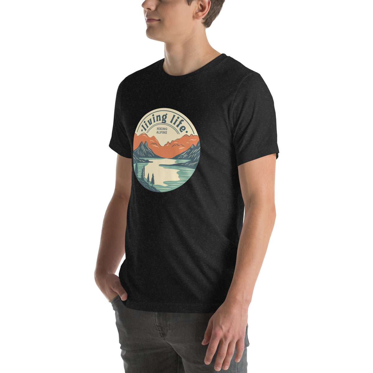 Hiking Alpine Outdoors Unisex t-shirt