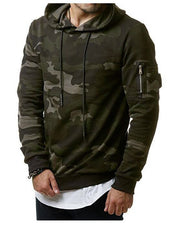 Hooded Sweatshirt, Casual Pullover Fleece Sweatshirt